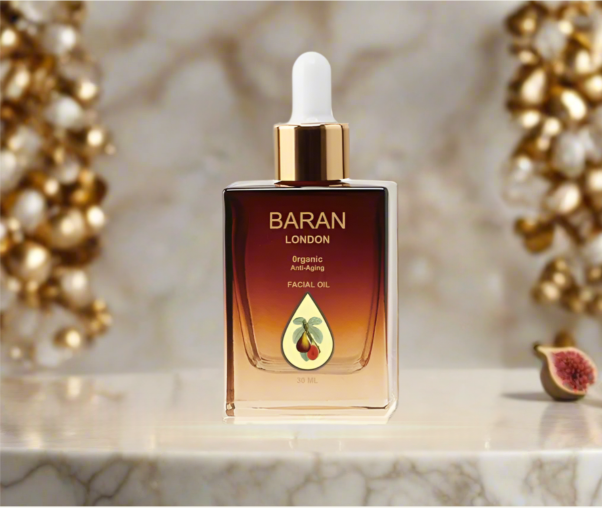 BARAN LONDON Luxury Organic Anti-Ageing Facial Oil — 30ml