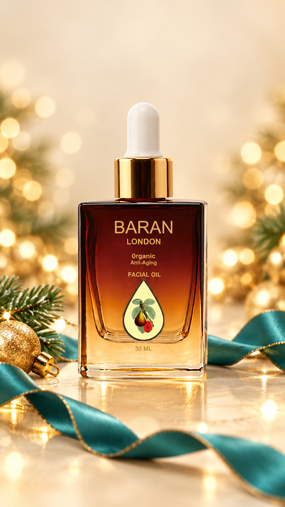 BARAN LONDON Luxury Organic Anti-Ageing Facial Oil — 30ml